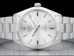 Rolex AirKing 34 Argento Oyster Silver Lining Dial 5500